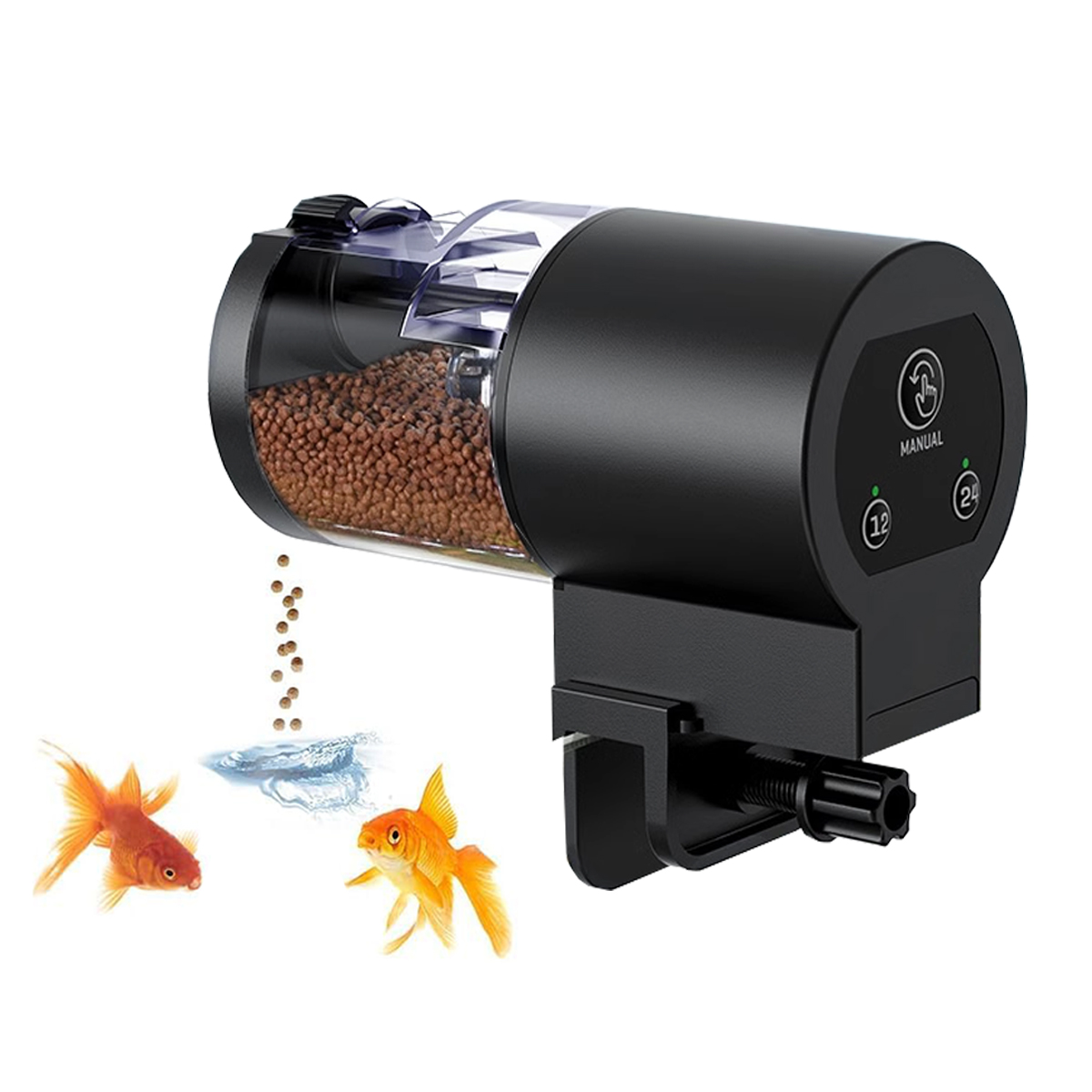 Aquarium Fish Auto Feeder - Automatic Fish Feeder for Aquarium,100ml Capacity