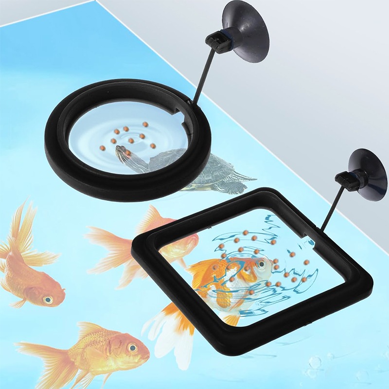 Aquarium Fish Auto Feeder - Aquarium Fish Tank Feeding Ring Station