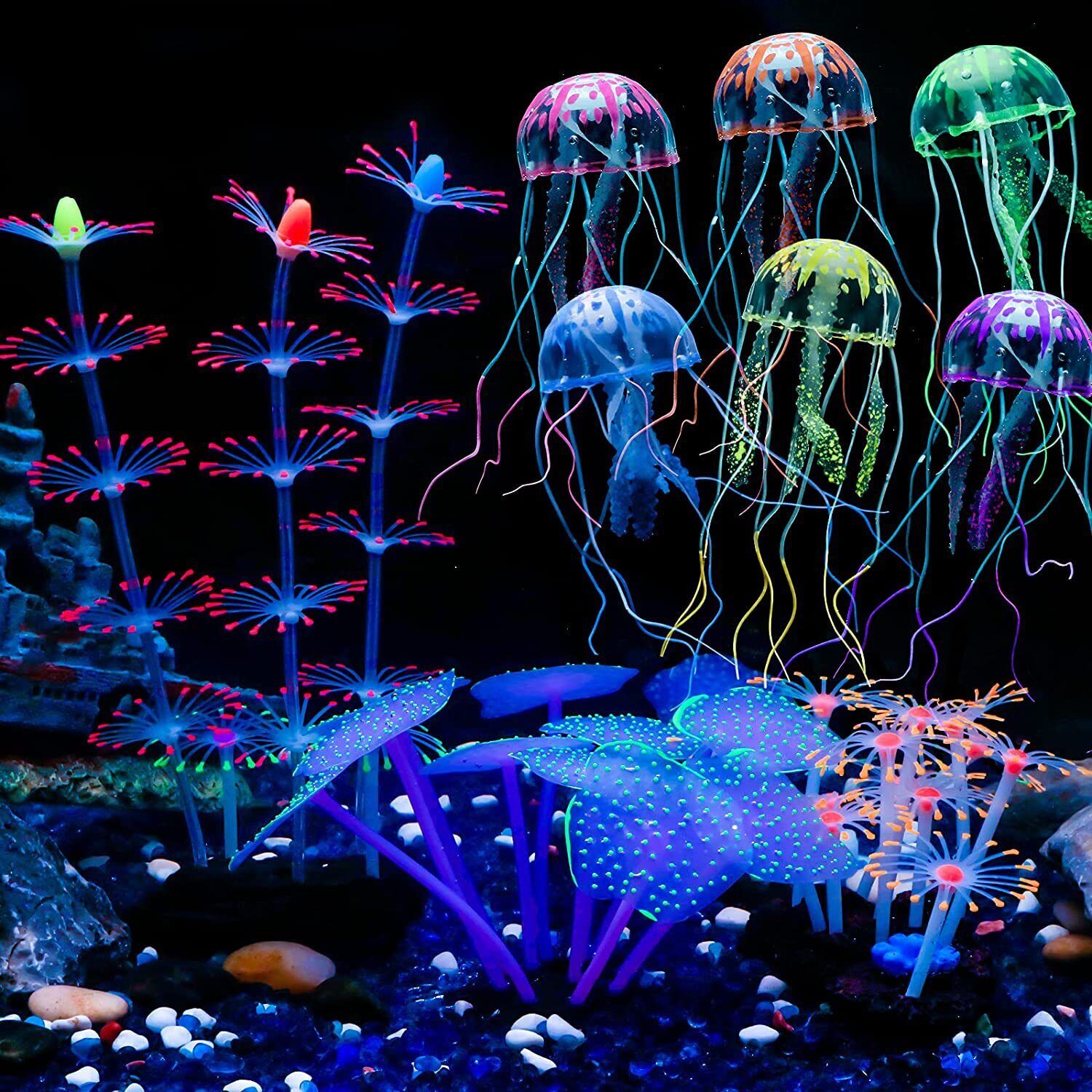Silicone Glowing Landscape Art - огляд і ціна Aquarium Fish Games