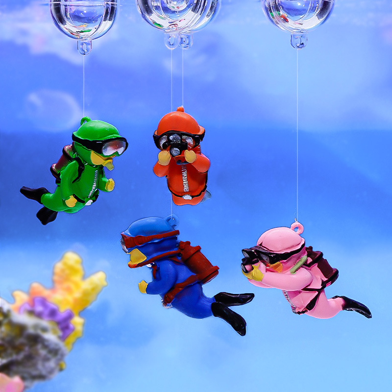 Fish Tank Diver Ornaments Land - огляд і ціна Fish Toys For Aquarium