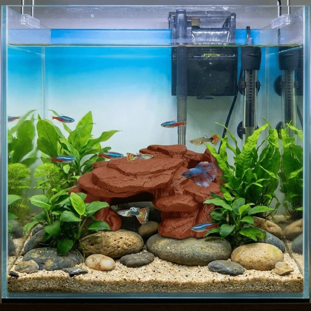 3D Printing Fish Tank Rockery  - огляд і ціна Aquarium Fish Hiding Places