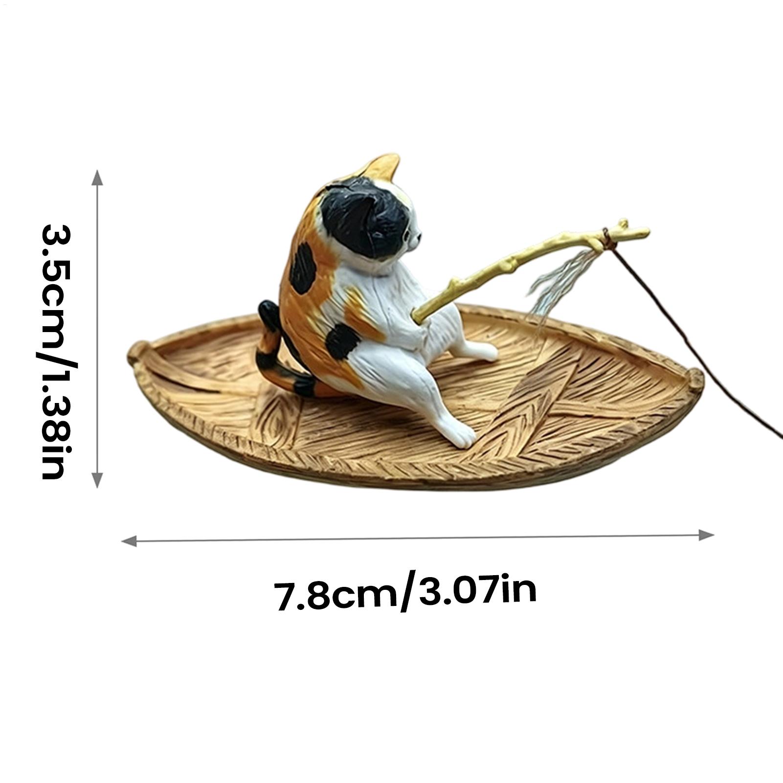 Fish Tank Decor Kitten Fishing - огляд і ціна Fish Toys For Aquarium