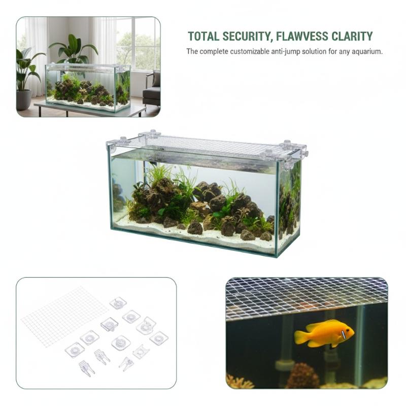 1Pcs Anti Escape Fish Tank Net - огляд і ціна Aquarium Fish Jumping