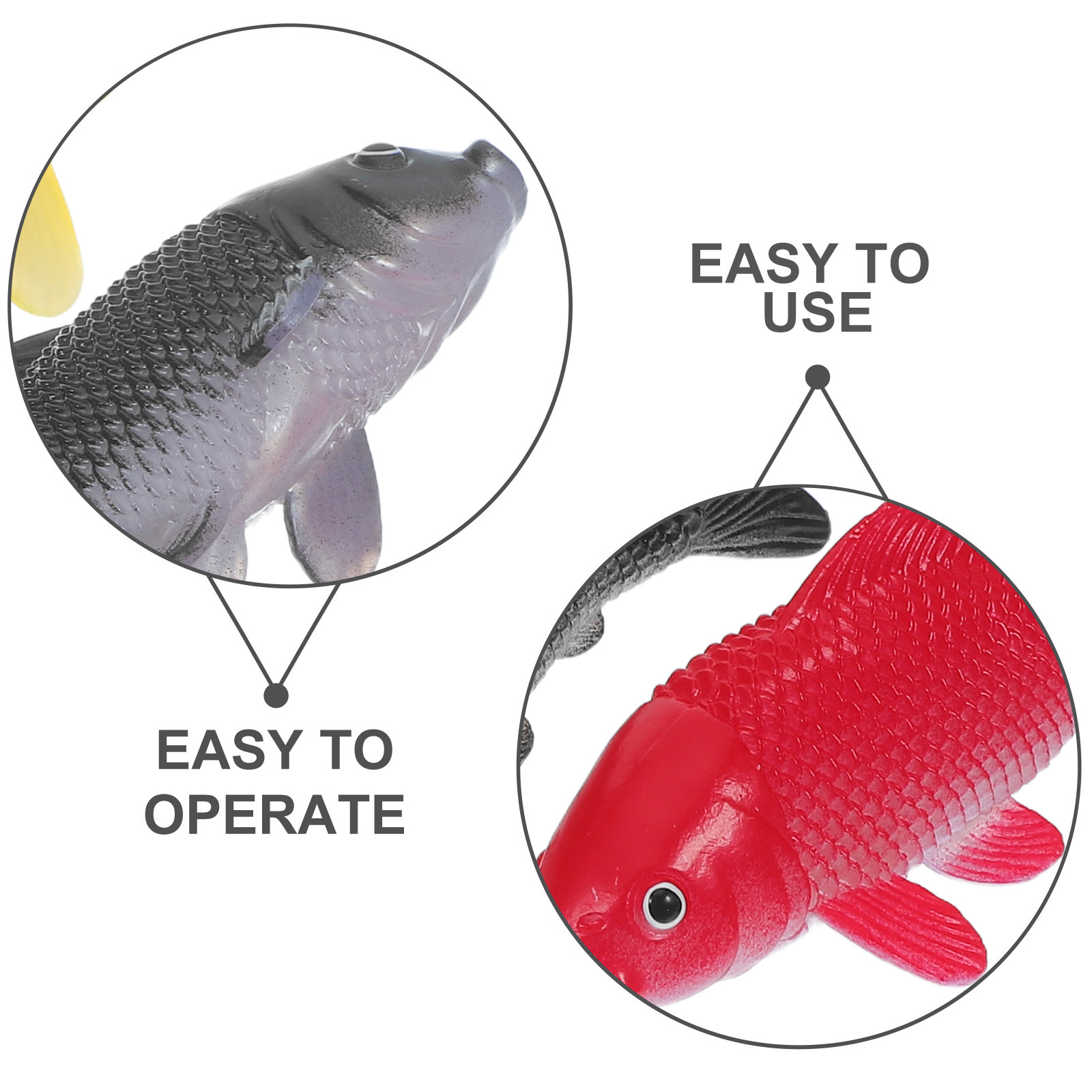 3pcs Fish Crafts Toys Realisti - огляд і ціна Fish Toys For Aquarium