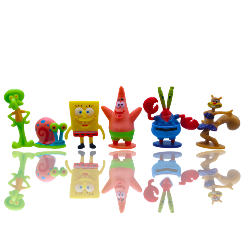 6pcs SpongeBob Fish Tank Decor - огляд і ціна Aquarium Fish Hiding Places