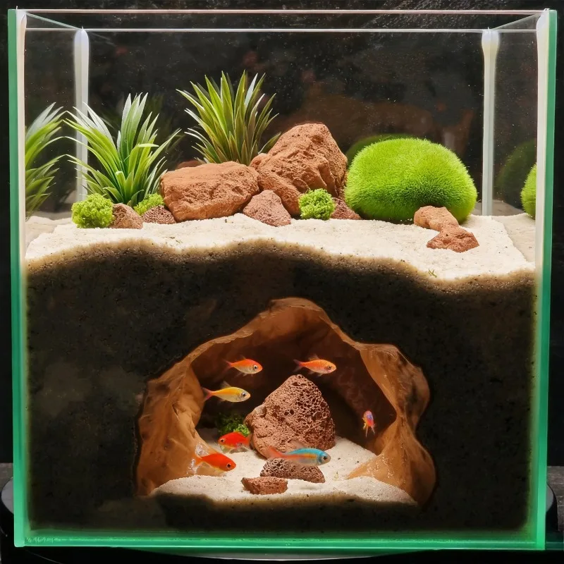 Sinkhole Cave Aquarium Ornamen - огляд і ціна Aquarium Fish Hiding Places