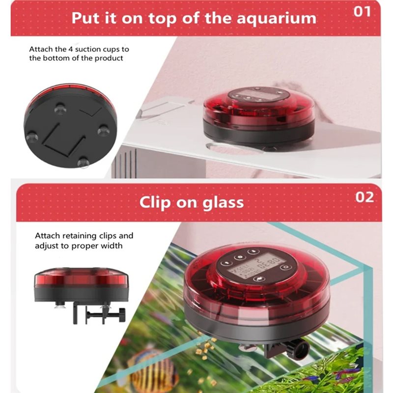 【FITTING】Automatic Fish Feeder - огляд і ціна Aquarium Fish Auto Feeder