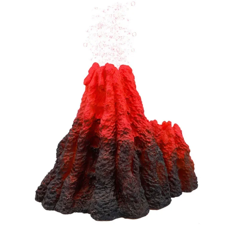 New Volcano Shape Aquarium Dec - огляд і ціна Aquarium Fish Games