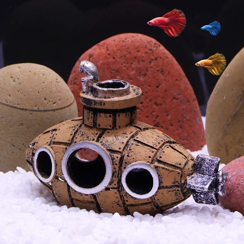 Resin Submarine Ornaments Aqua - огляд і ціна Aquarium Fish Hiding Places