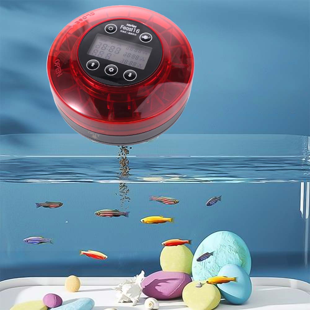 with Timer Fish Auto Feeder LC - огляд і ціна Aquarium Fish Auto Feeder
