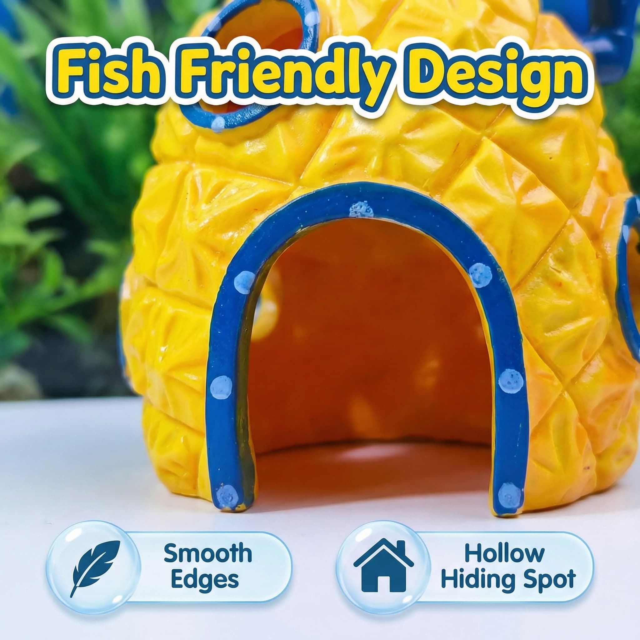 Pineapple House Aquarium Decor - огляд і ціна Aquarium Fish Hiding Places
