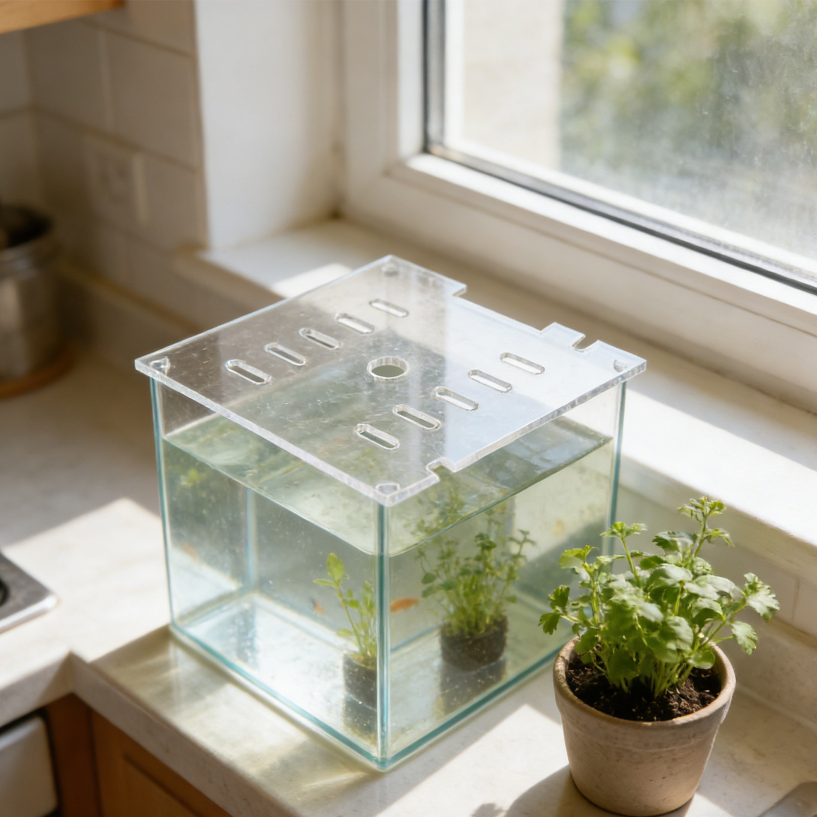 Clear Acrylic Aquarium Top Pan - огляд і ціна Aquarium Fish Jumping