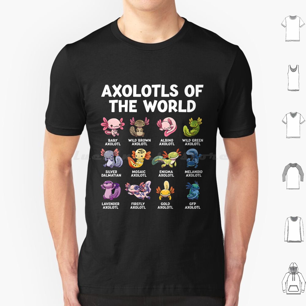 World Axolotls T Shirt 6xl Cot - огляд і ціна Aquarium Fish Of The World