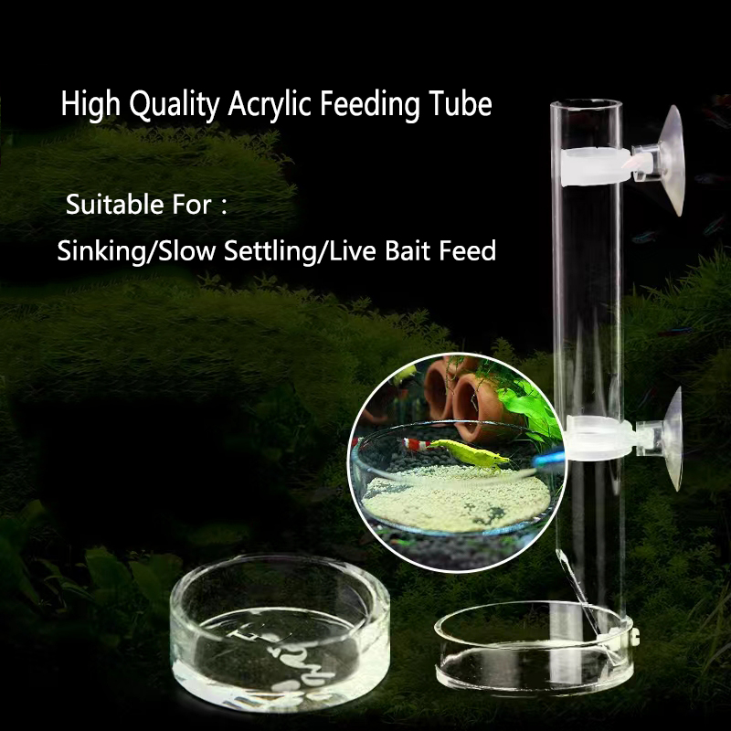 1Pcs Acrylic Aquarium Feeder T - огляд і ціна Aquarium Fish Auto Feeder