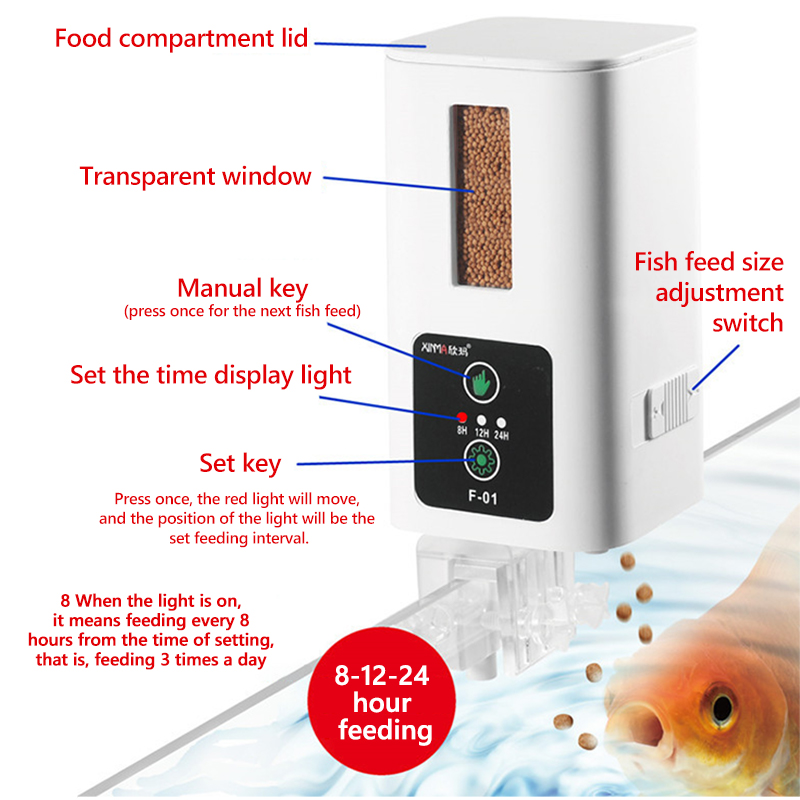 400ml Aquarium Automatische Fe - огляд і ціна Aquarium Fish Auto Feeder