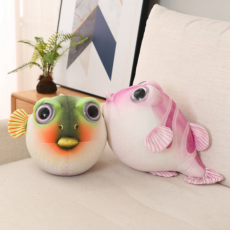 Real Life Pufferfish Plush Toy - огляд і ціна Fish Toys For Aquarium